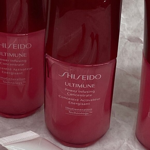 Shiseido 7 pack - 4 Ultimune Moisture bottles & 3 Ultimune eye Tubes  NEW Fresh - Picture 3 of 3